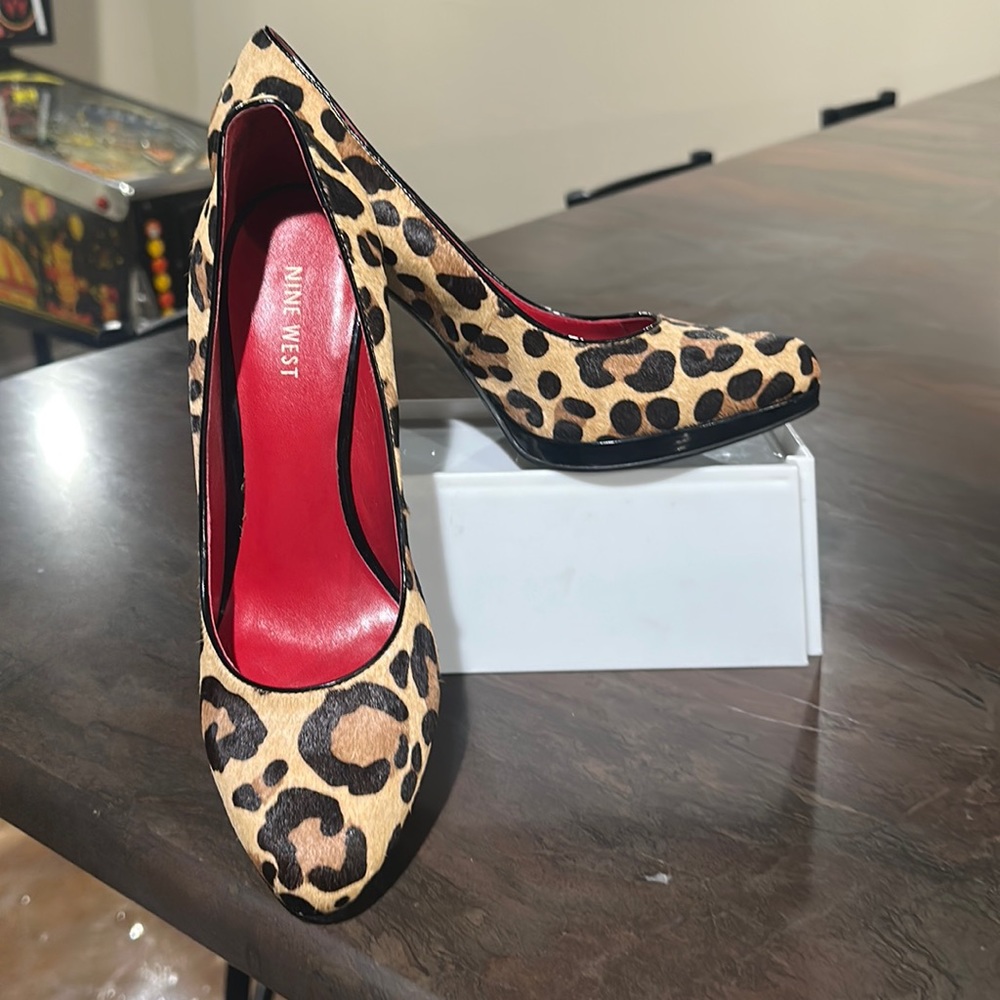 Nine West leopard heels